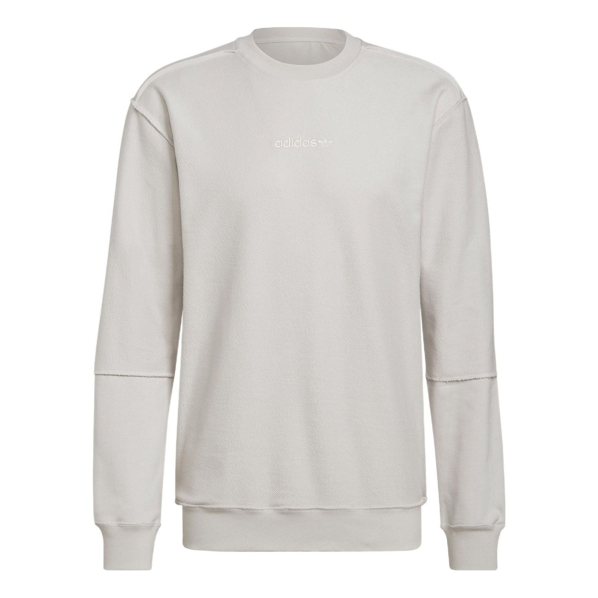 Men's adidas originals Round Neck Pullover Sports Gray Pearl Pink HP0438