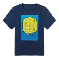 VansxFxxl Dogg Printing Short Sleeve Couple Style Navy Blue VN0A4RATLKZ1