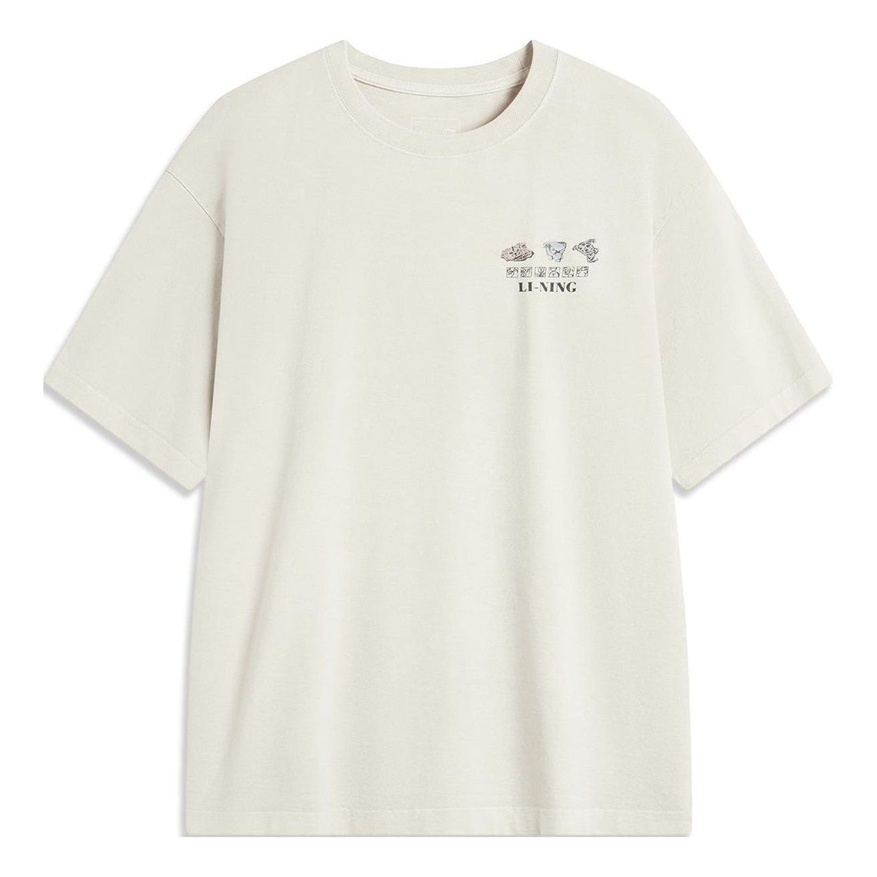 Li-Ning Anything Is Possible Graphic T-shirt 'Beige' AHSUA29-1