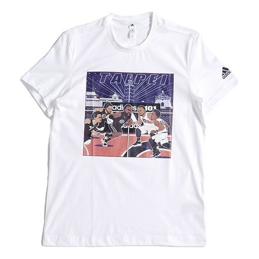 adidas Basketball City Short Sleeve White GE1065