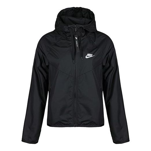 (WMNS) Nike Sportswear Windrunner Zipper Hooded Jacket Black BV3940-010