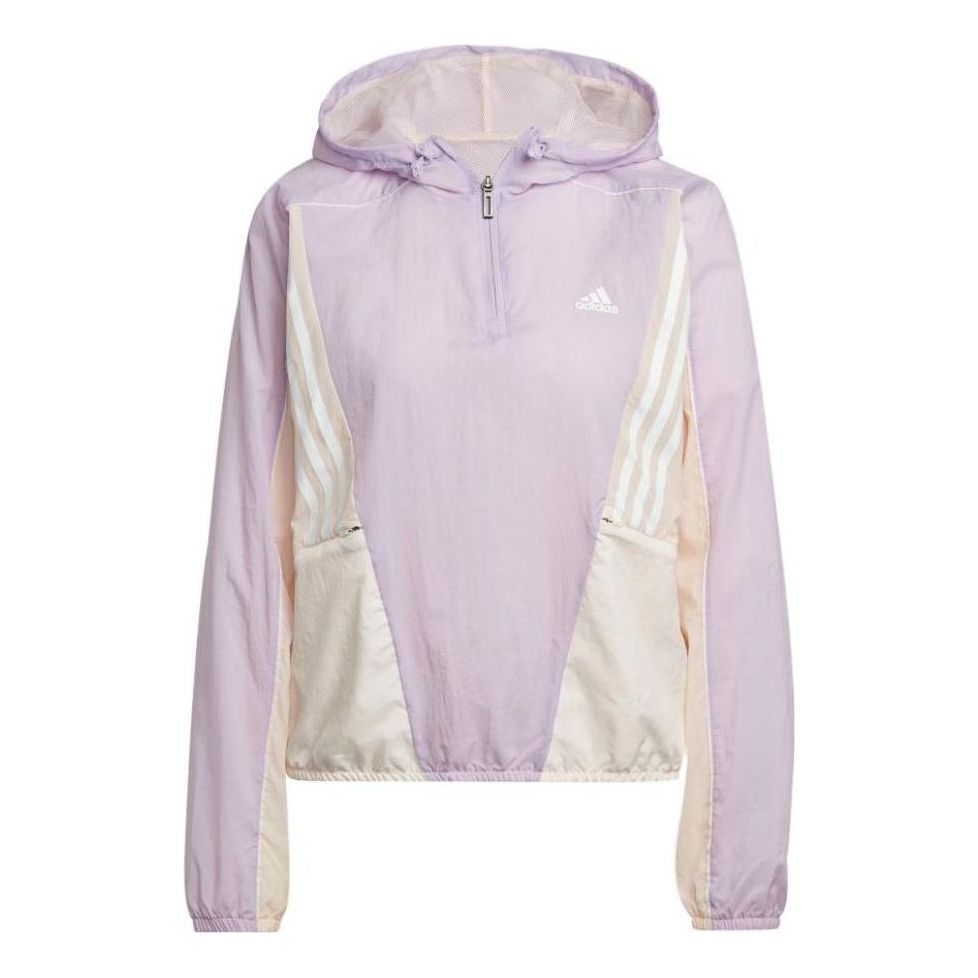 (WMNS) adidas Hyperglam Hooded Track Top Asia Sizing 'Purple' HZ9711