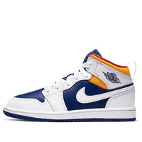 (PS) Air Jordan 1 Mid 'White Dark Blue' 640734-131