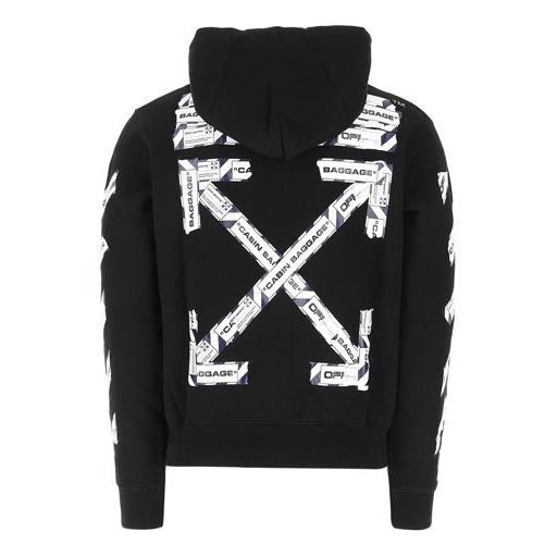 Off-White Airport Tape Slim Zip Hoodie OWKC001S20-30003-BK