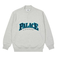 PALACE Unisex Round-Neck Letter Sweatshirt Grey P20CS058