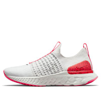 (WMNS) Nike React Phantom Run Flyknit 2 'Platinum Tint Chile Red' DM8064-001