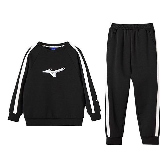 (GS) Mizuno Casual Sweater Suit 'Black' TZ2190