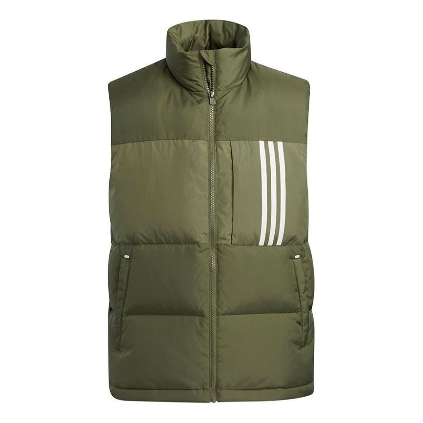 adidas Neo SW Down Vests 'Green White' H45278
