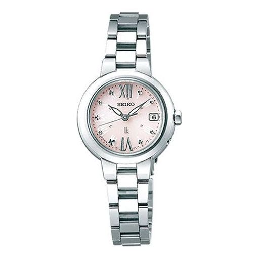 SEIKO Lukia Series Solor Wave Minimalistic Small Watch Pink Steel strip SSVW137J