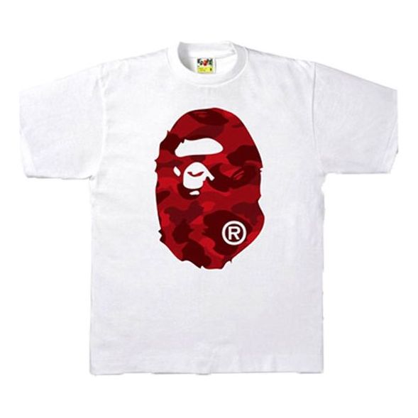 A Bathing Ape Camo Ape Head 'White Red' BAPE-SS18-042