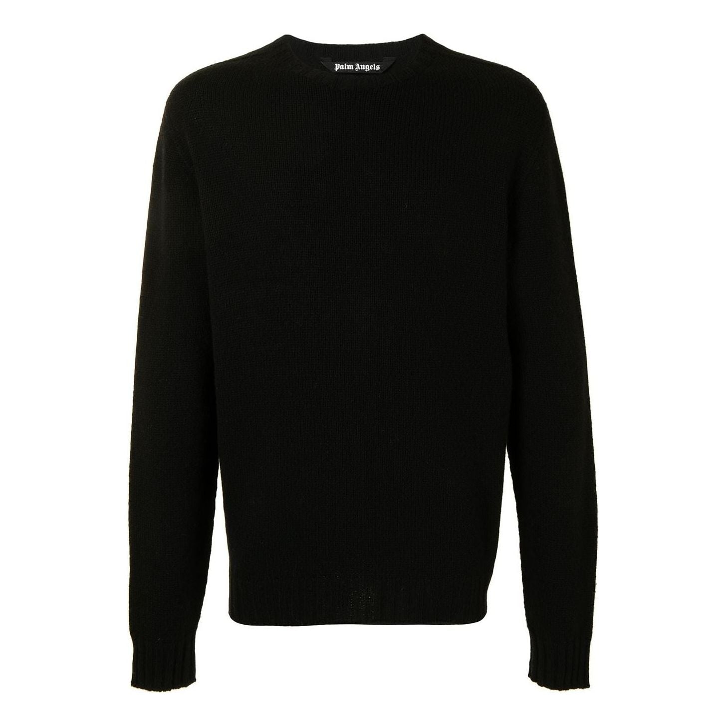 Palm Angels Curved Logo Sweater 'Black' PMHE027C99KNI0011001