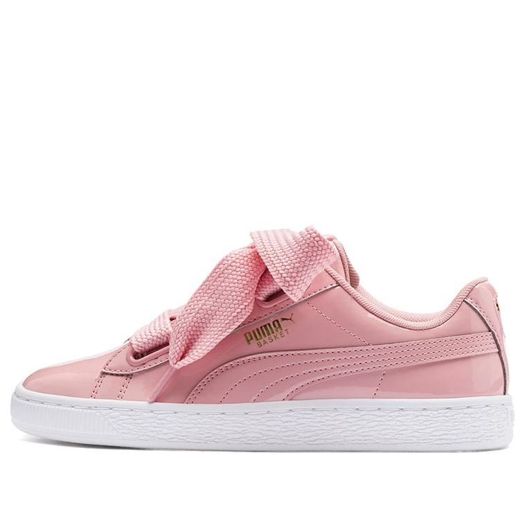 (WMNS) PUMA Basket Heart Patent Shoes Pink/White 363073-24