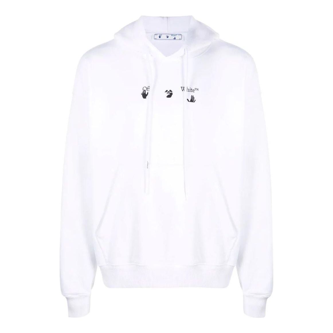 Men's Off-White FW22 Pattern Hooded Long Sleeves Version White OMBB085F21FLE01601450145