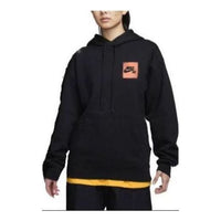 Nike SB Fleece Pullover Skate Hoodie 'Black Orange' FQ2195-010