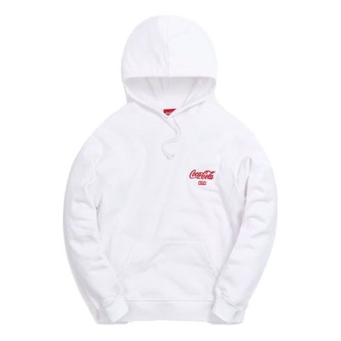 KITH x Coca-Cola Ribbon Logo Hoodie 'White' KH2524-101