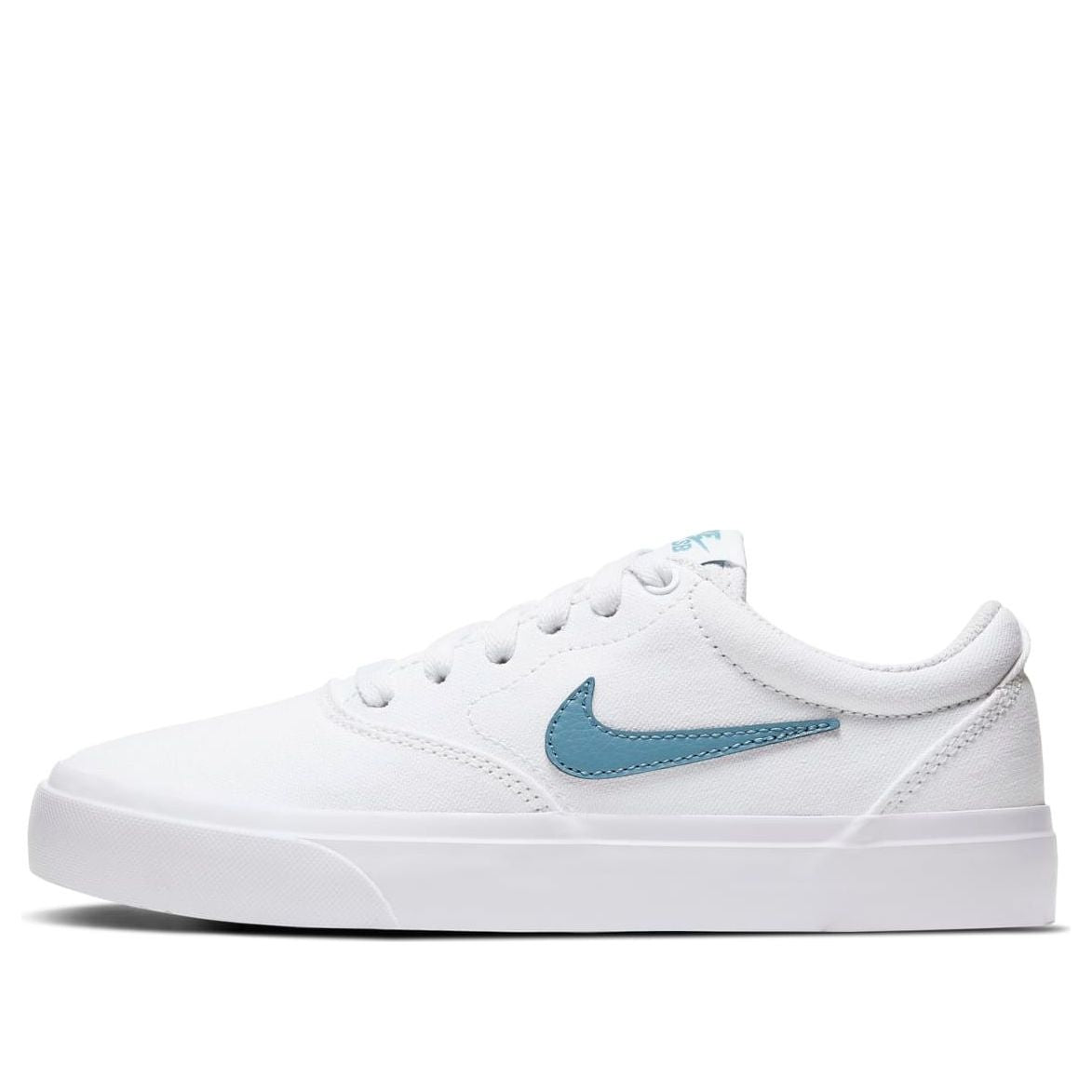 (GS) Nike SB Charge Canvas 'White Blue' CQ0260-100