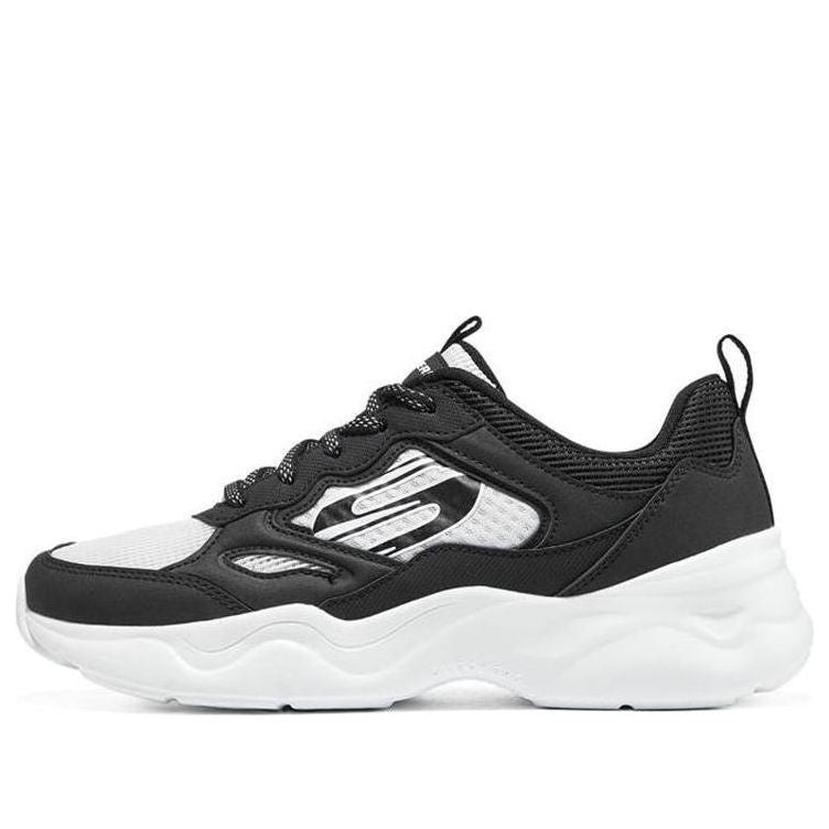 (WMNS) Skechers D'lites Airy 3.0 'White Black' 896073-BKW