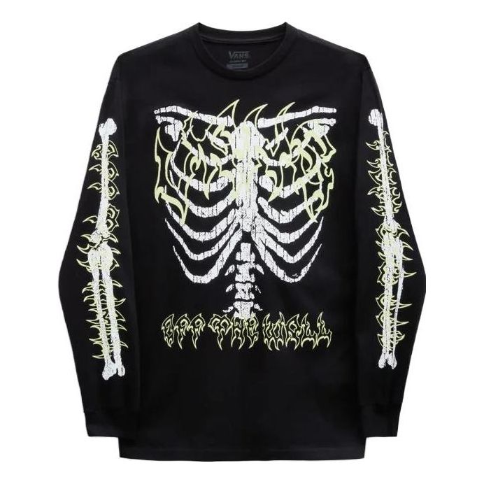 Vans Halloween Long Sleeve T-Shirt 'Black' VN000F7RBLK