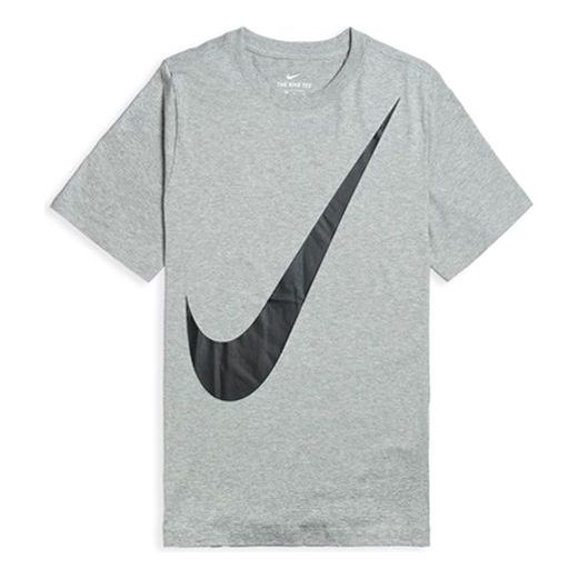 Nike Sportswear Big Swoosh T-Shirt Large Short Sleeve Gray BV7645-063