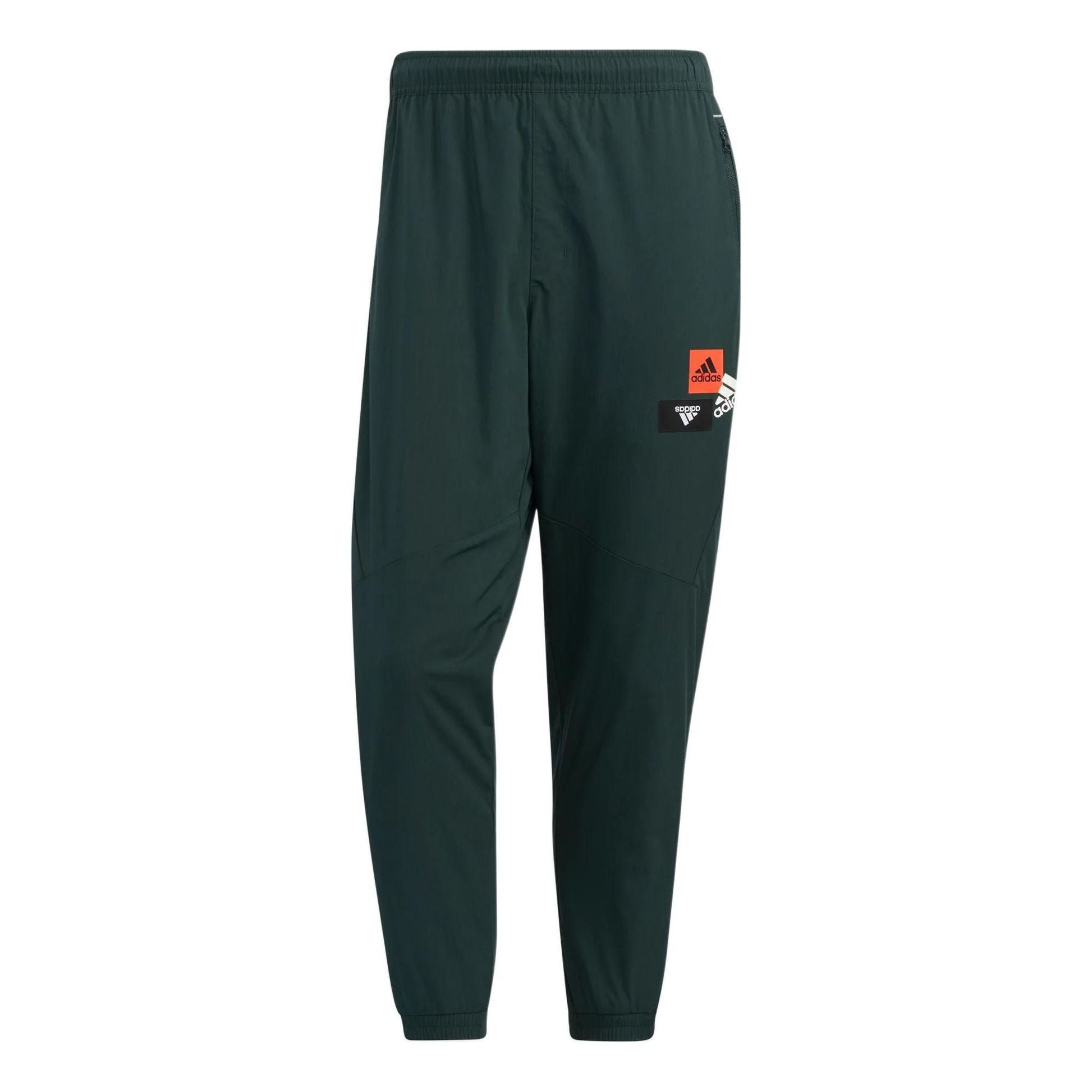 Men's adidas Mh Bp3 Wvpnt Solid Color Logo Printing Bundle Feet Sports Pants/Trousers/Joggers Green HM2975