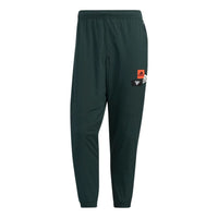Men's adidas Mh Bp3 Wvpnt Solid Color Logo Printing Bundle Feet Sports Pants/Trousers/Joggers Green HM2975
