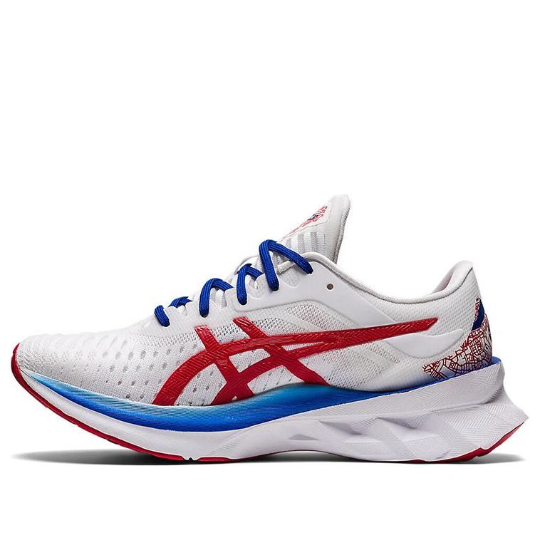 (WMNS) ASICS Novablast 'White Blue Red' 1012A981-100