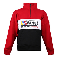 Men's Vans Contrast Color Stitching Pullover Red VN0A4URO14A