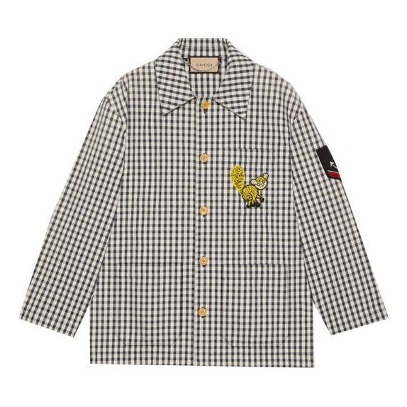 Gucci SS21 Printing Plaid Jacket Colorblock 654022-ZAGPR-9064