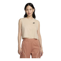 (WMNS) Nike Sportswear Club Sleeveless Cropped Top 'Beige' FV5506-126