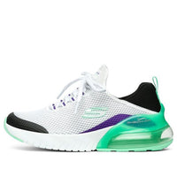 (WMNS) Skechers Skech-Air Stratus Sneakers White/Black/Green 13276-WTPR