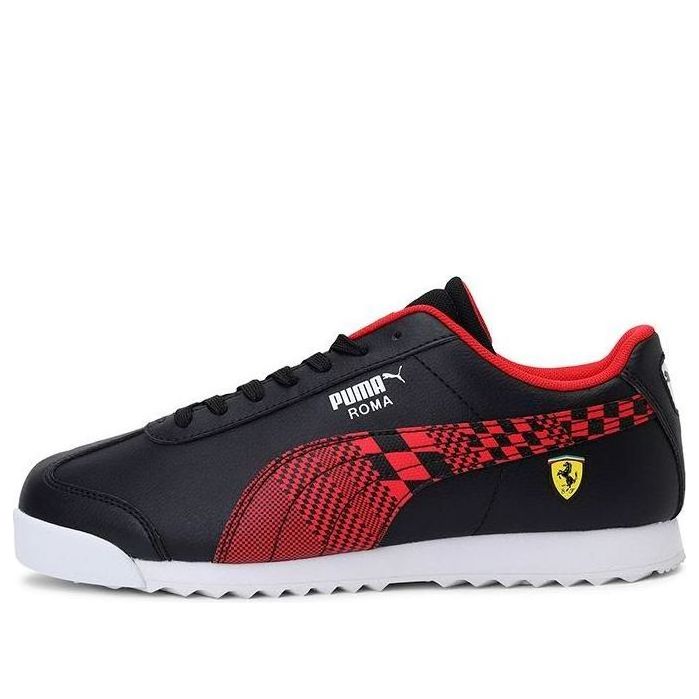 (GS) PUMA Scuderia Ferrari Roma Running Shoes Black/Red/White 339973-04