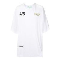 Off-White Dondi Graffiti Printing three-quarter sleeve White OMAA066S191850130188