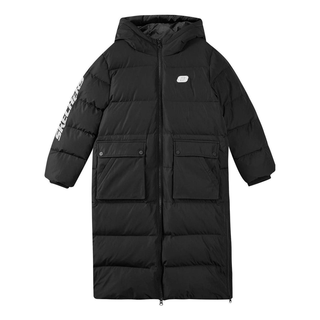 (GS) Skechers Long Down Jacket 'Black' P422B048-0018