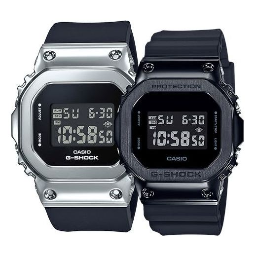CASIO G-Shock Digital 'Black Silver' GM-S5600-1PR&GM-5600B-1PR