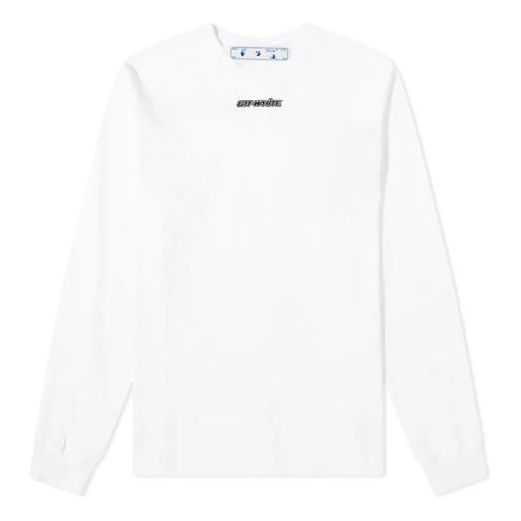 Off-White FW20 Marker Arrows Printing Pullover Men White OMAB001E20JER0030145