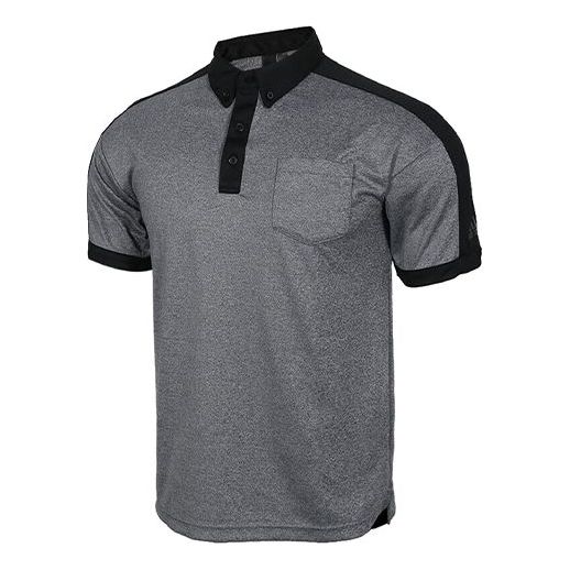 adidas Chest Pocket Short Sleeve Polo Shirt Gray DV0988