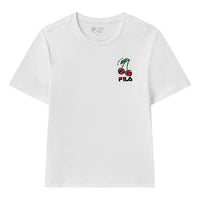 (WMNS) FILA Printing Round-neck White F11W128145F-WT