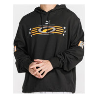 PUMA Creative Pattern Casual Sports hooded Long Sleeves Black 579519-01