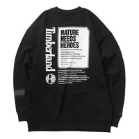 Men's Timberland Back Large Logo Printing Sports Black A1ZYH001