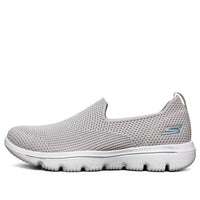 (WMNS) Skechers Go Walk Evolution Ultra Slip-On Shoes Gray/Chestnut 15761-TPE