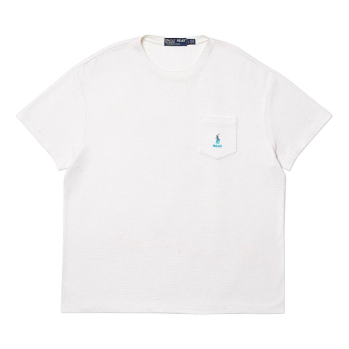 PALACE Ralph Lauren Waffle Pocket Tee Pure White P18FW011