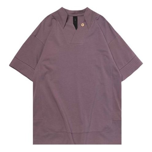 Li-Ning x Crossover Series Paris fashion week Short Sleeve Gray Purple AHSQ319-4