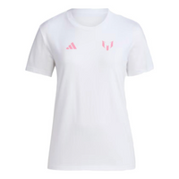 (WMNS) adidas Messi N&N Tee 'White' JF4292