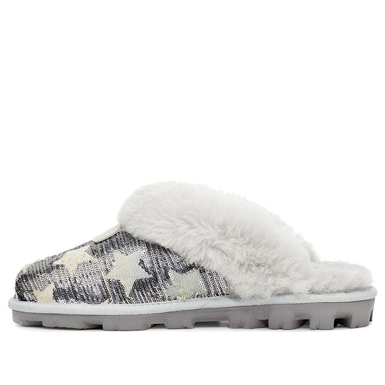 (WMNS) UGG Coquette Sequin Stars 'Gray White' 1107956-GRV