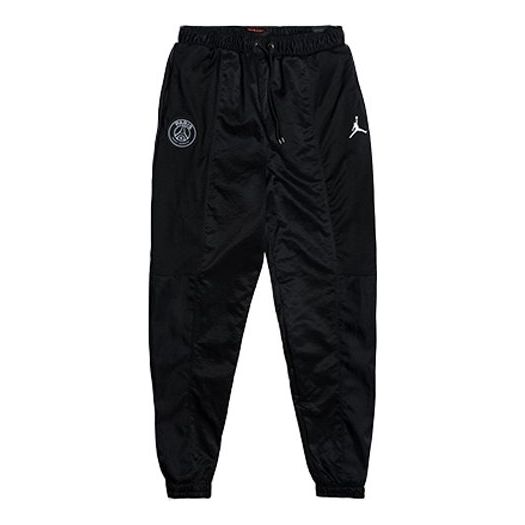 Air Jordan x Psg Crossover Paris Saint-Germain Casual Elastic Waistband Sports Long Pants Black BQ8374-010