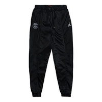 Air Jordan x Psg Crossover Paris Saint-Germain Casual Elastic Waistband Sports Long Pants Black BQ8374-010