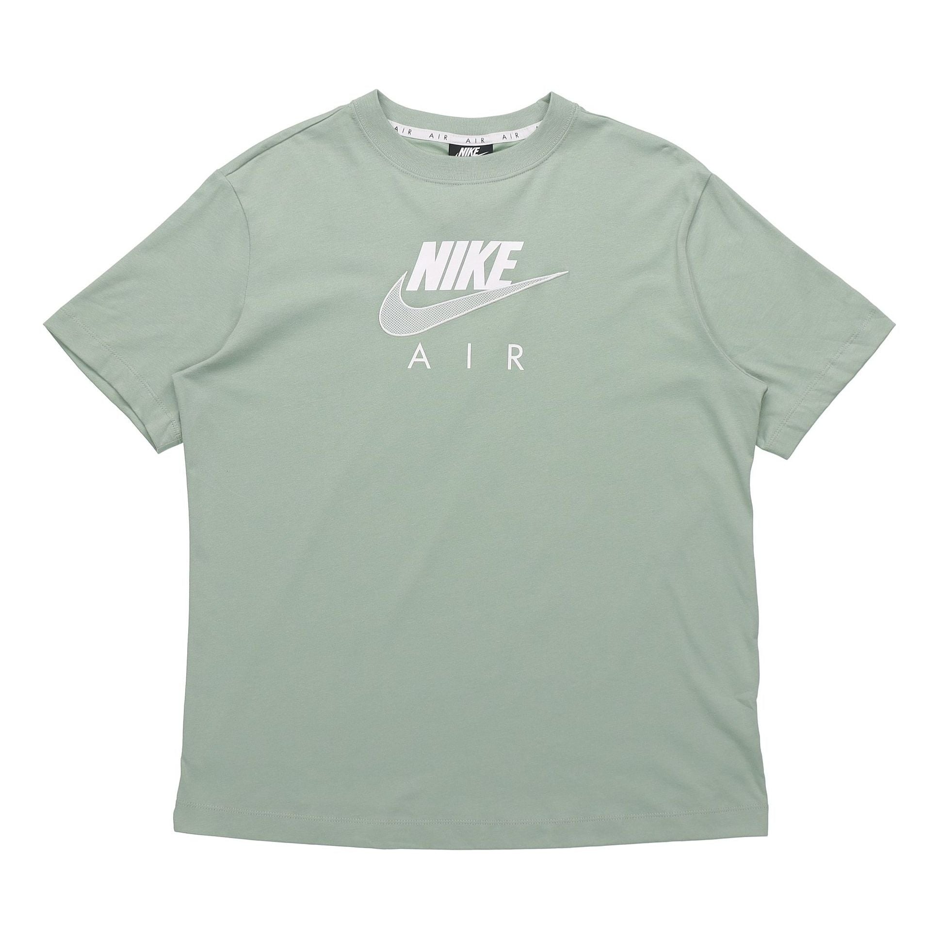 (WMNS) Nike Air Logo Casual Sports Short Sleeve Green CZ8615-006