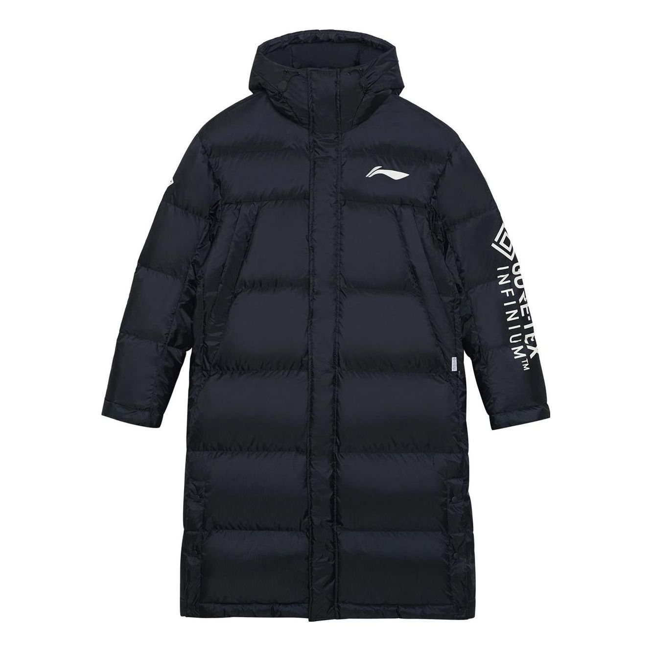 Li-Ning Jimmy Butler Logo Long Down Jacket 'Black' AYMS245-1