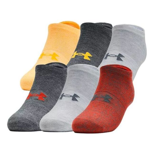 Under Armour Essentials No Show Ankle Socks (6 Packs) 'Multi-Color' 1358780-830