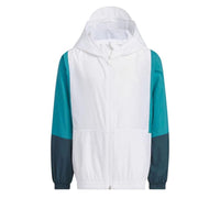 (GS) adidas Sportswear Jacket Asia Sizing 'White Teal' IT4041